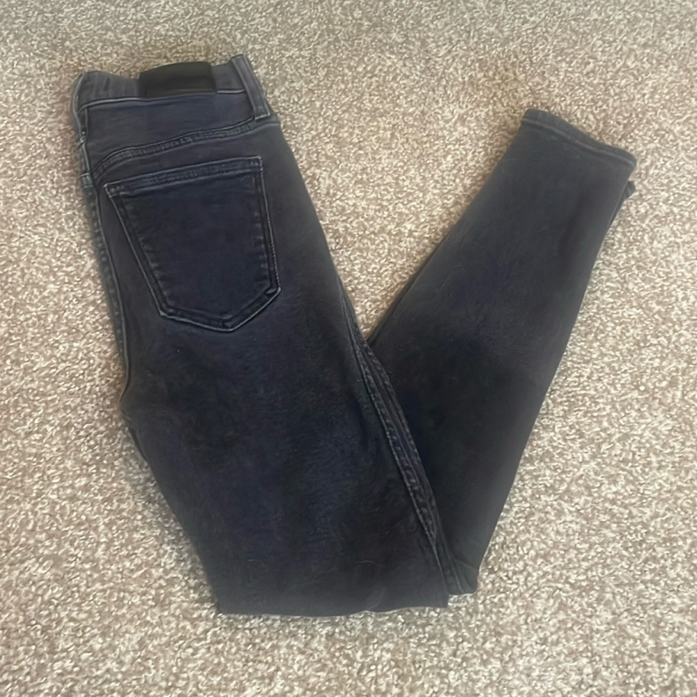 Madewell 10” High Rise Skinny Black Wash Jeans